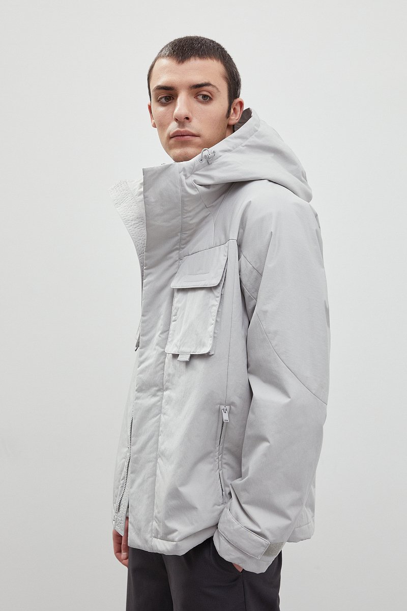 Утепленная куртка с капюшоном, Модель FBD21071, Фото №4