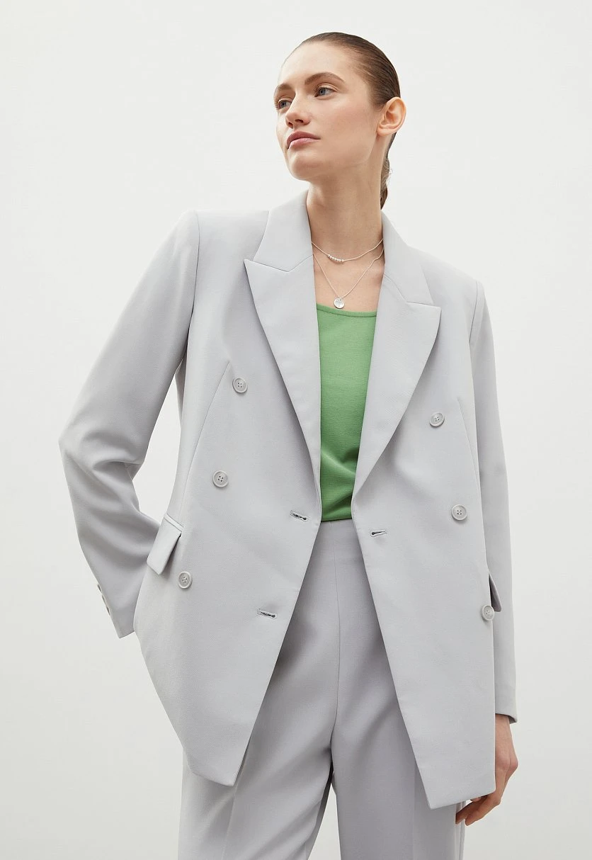 Двубортный жакет oversize силуэта, Модель FBD110101, Фото №1