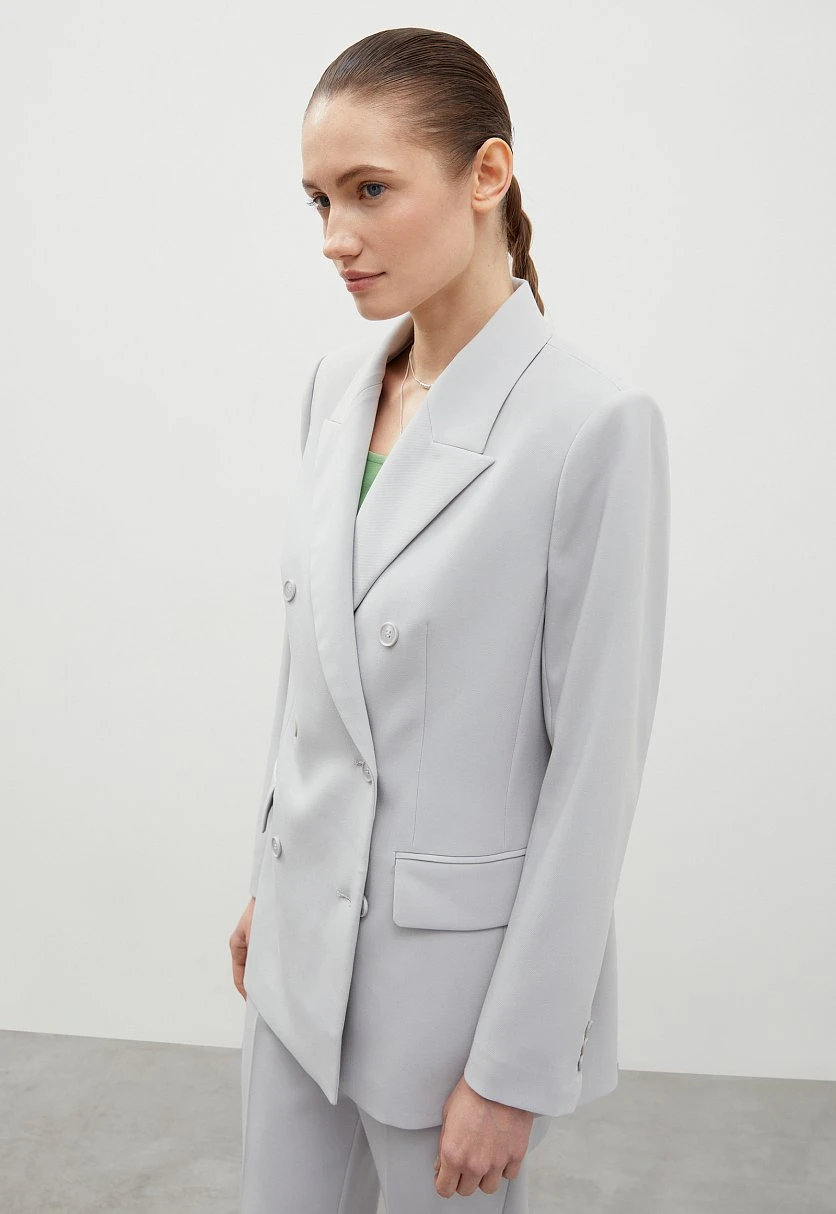 Двубортный жакет oversize силуэта, Модель FBD110101, Фото №4