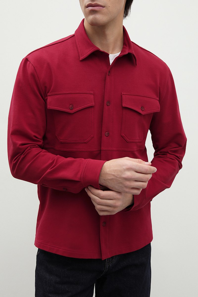 Рубашка с хлопком, Модель FBD21083R, Фото №3