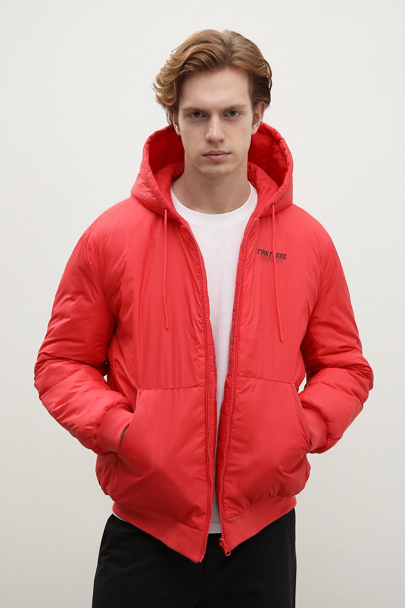 Утепленная куртка в спортивном стиле, Модель FBD21074, Фото №1