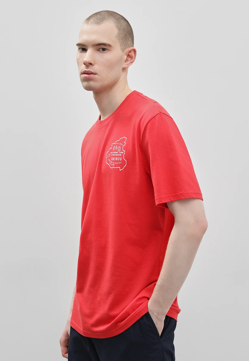 Футболка из хлопка с принтом, Модель FBD210103-1P, Фото №4