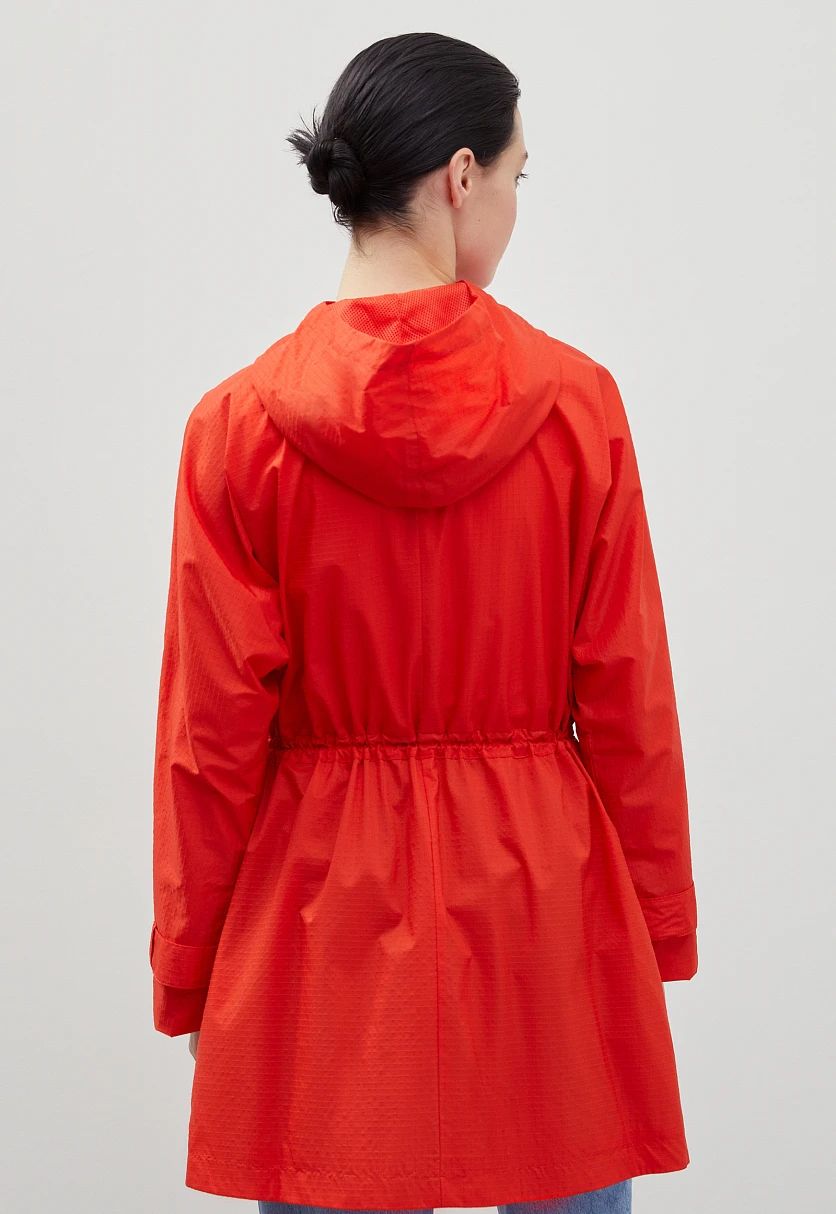 Укороченный плащ с капюшоном, Модель FBD11042, Фото №5