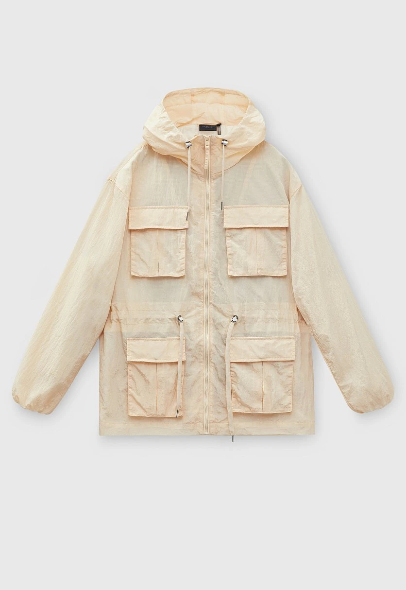 Ветровка oversize силуэта с капюшоном, Модель FBD11059, Фото №8