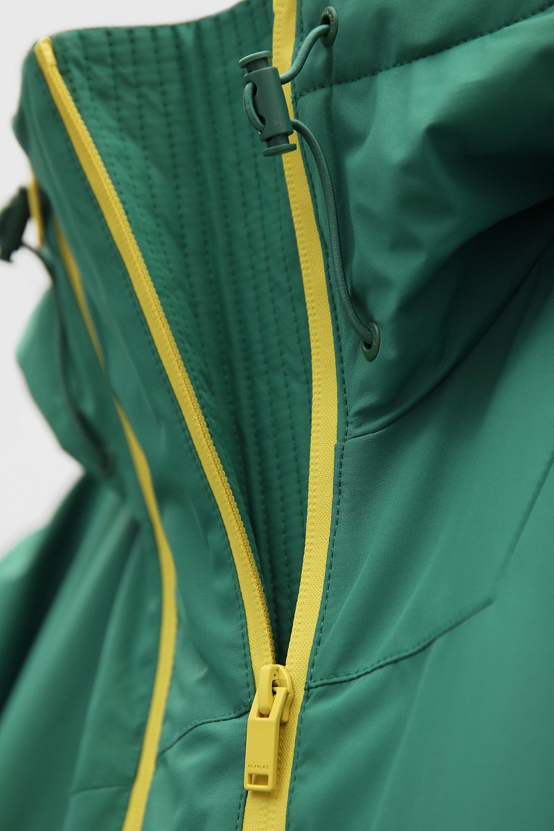 Утепленная куртка с капюшоном и контрастными детал, Модель FBD21040, Фото №8