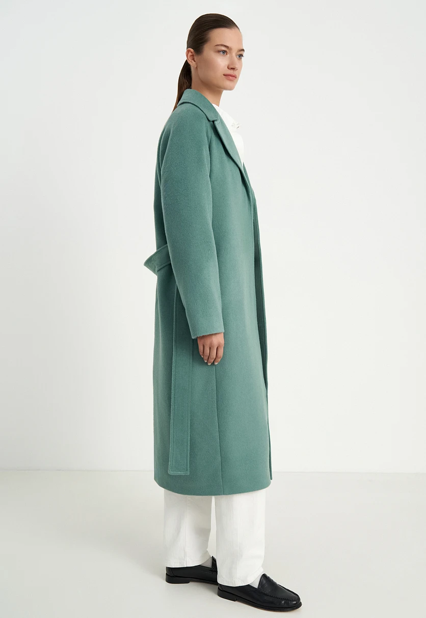 Пальто oversize силуэта с шерстью, Модель FBD11034, Фото №5