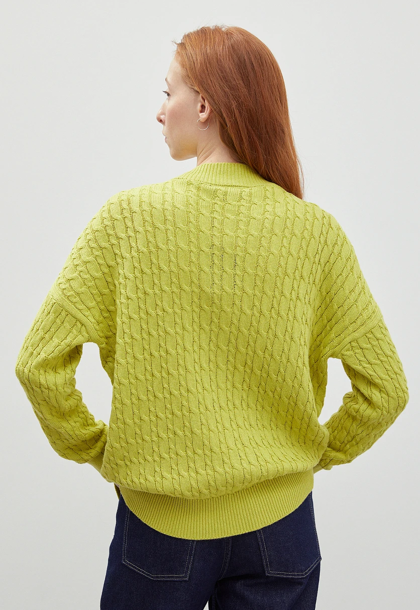 Кардиган с рельефным узором, Модель FBD11114, Фото №5