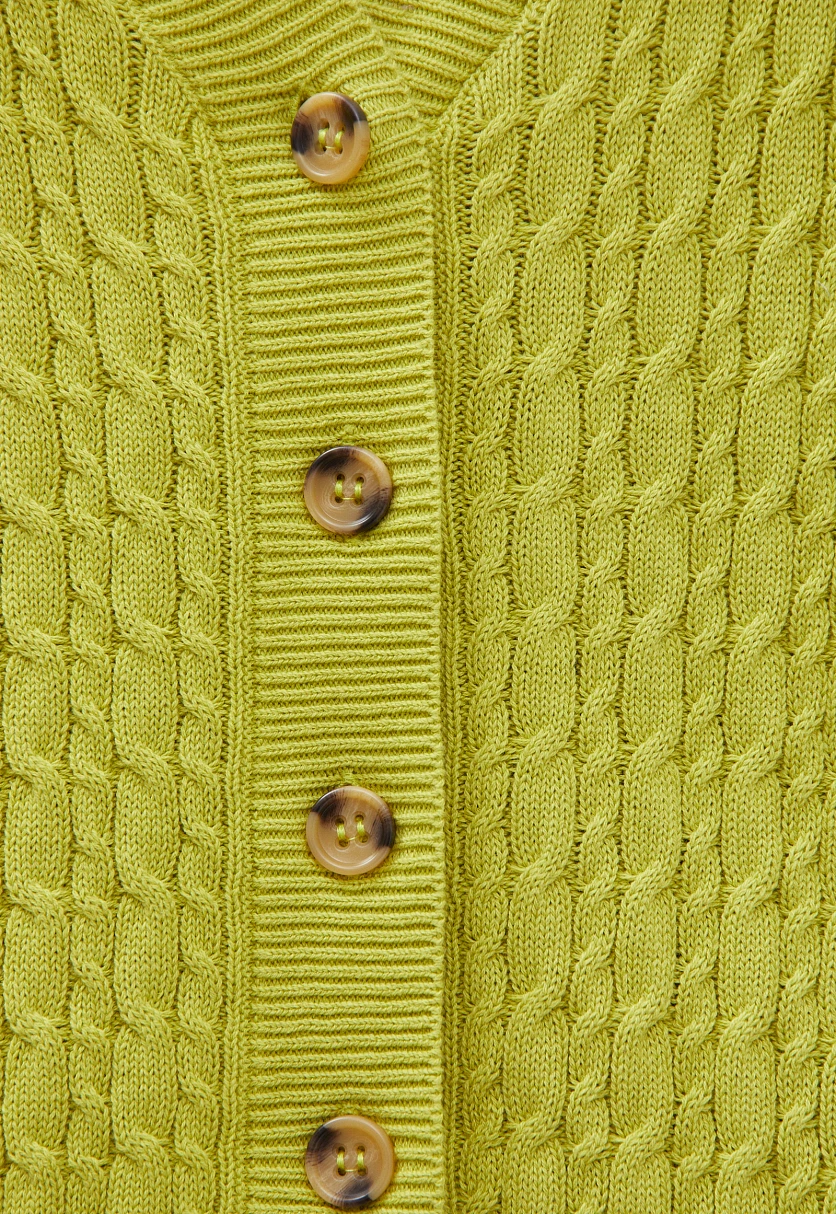 Кардиган с рельефным узором, Модель FBD11114, Фото №6