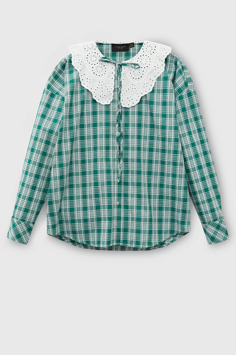 Блузка с объемным воротником, Модель FBD110143, Фото №8
