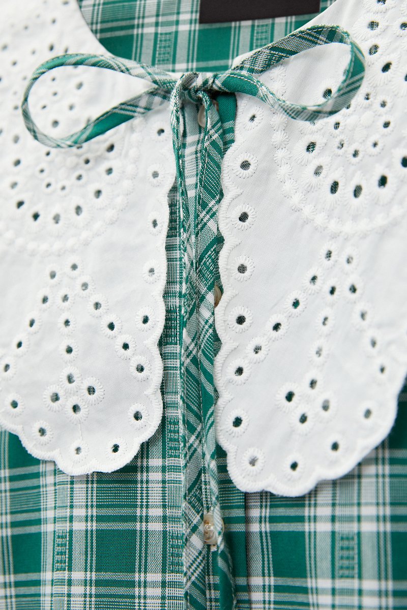 Блузка с объемным воротником, Модель FBD110143, Фото №7