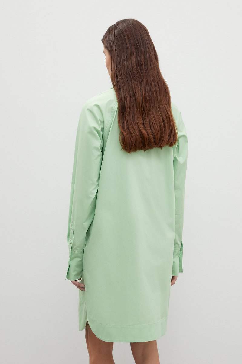 Платье-рубашка из хлопка, Модель FBD110149, Фото №5
