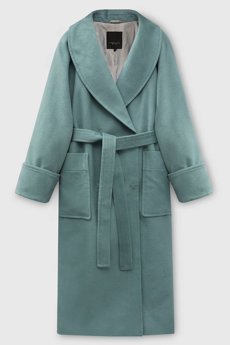 Пальто-халат с добавлением шерсти, Модель FBD11018, Фото №6