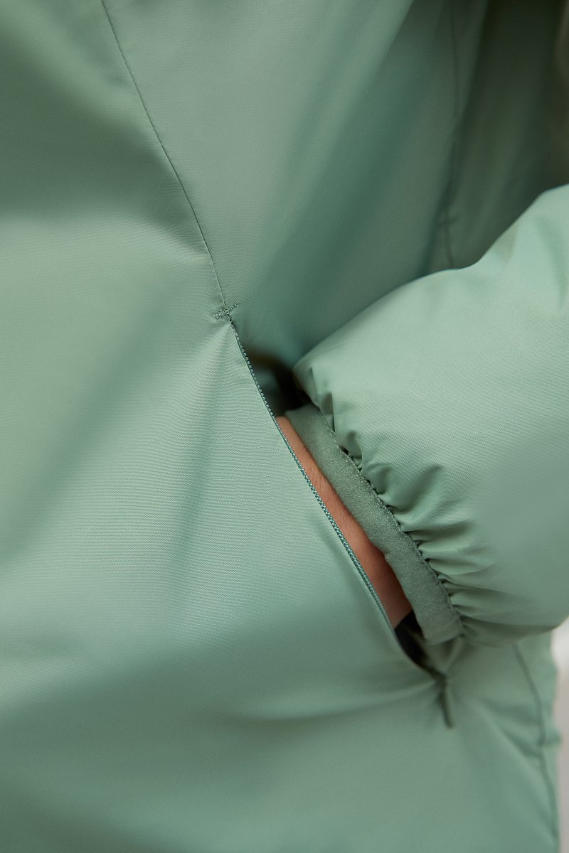 Стеганая куртка с карманами, Модель FBD11078, Фото №6