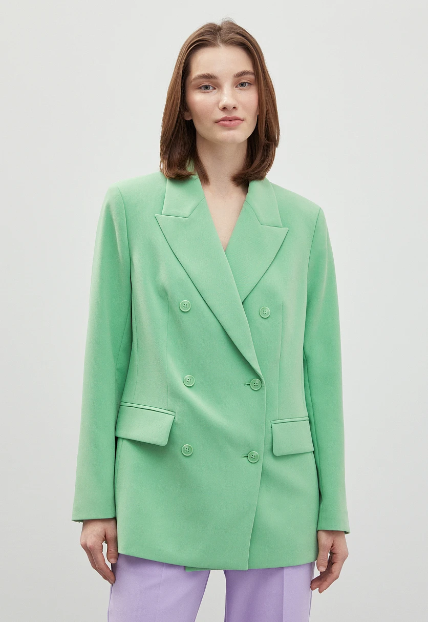 Двубортный жакет oversize силуэта, Модель FBD110101, Фото №1