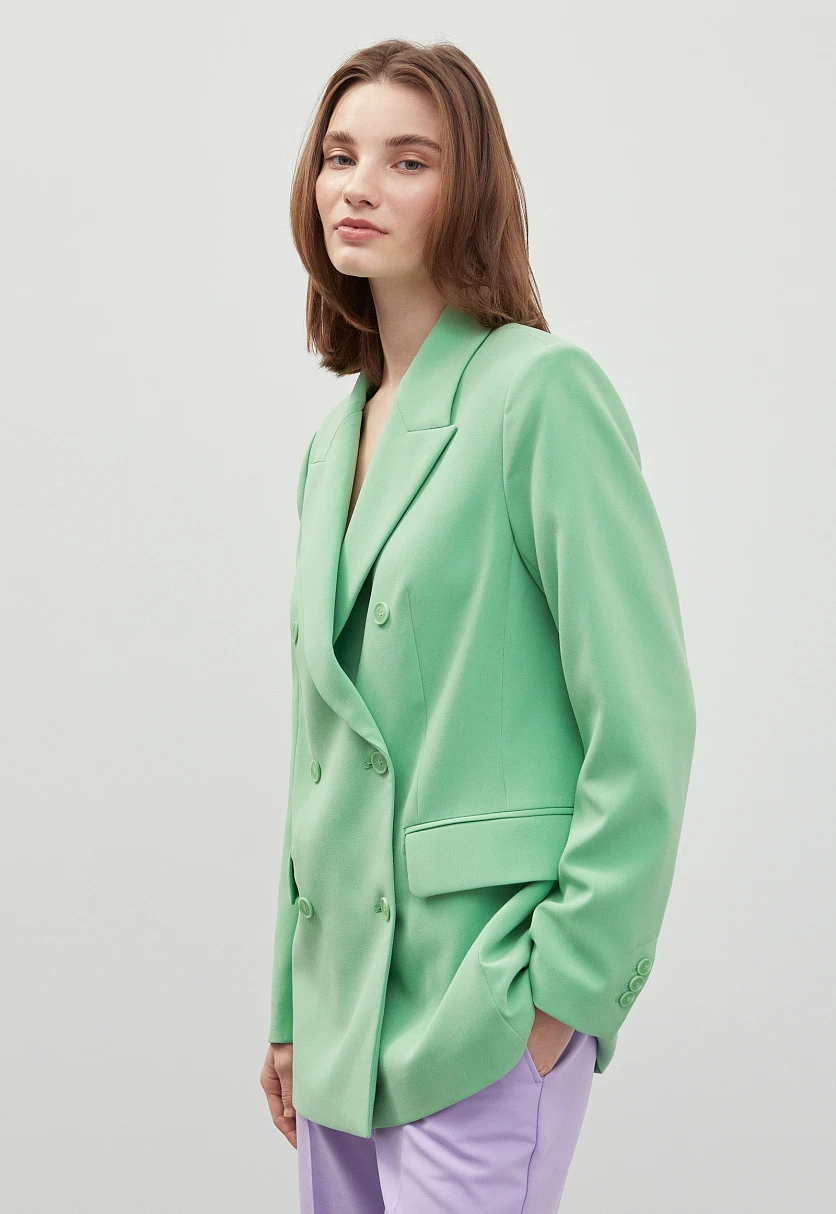 Двубортный жакет oversize силуэта, Модель FBD110101, Фото №4