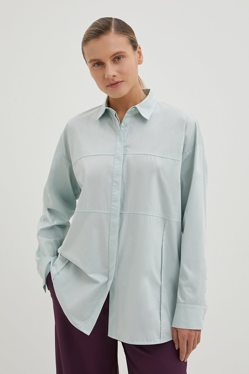Рубашка из хлопка, Модель FBD110133, Фото №1