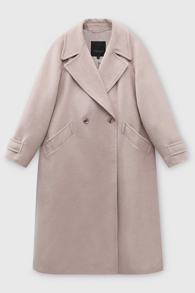 Пальто oversize силуэта с шерстью, Модель FBD11001-2, Фото №7