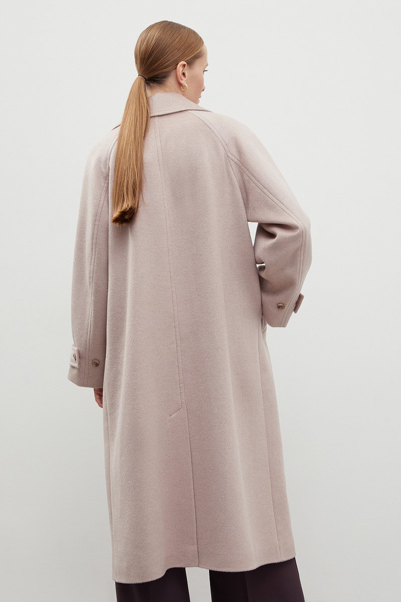 Пальто oversize силуэта с шерстью, Модель FBD11001-2, Фото №5