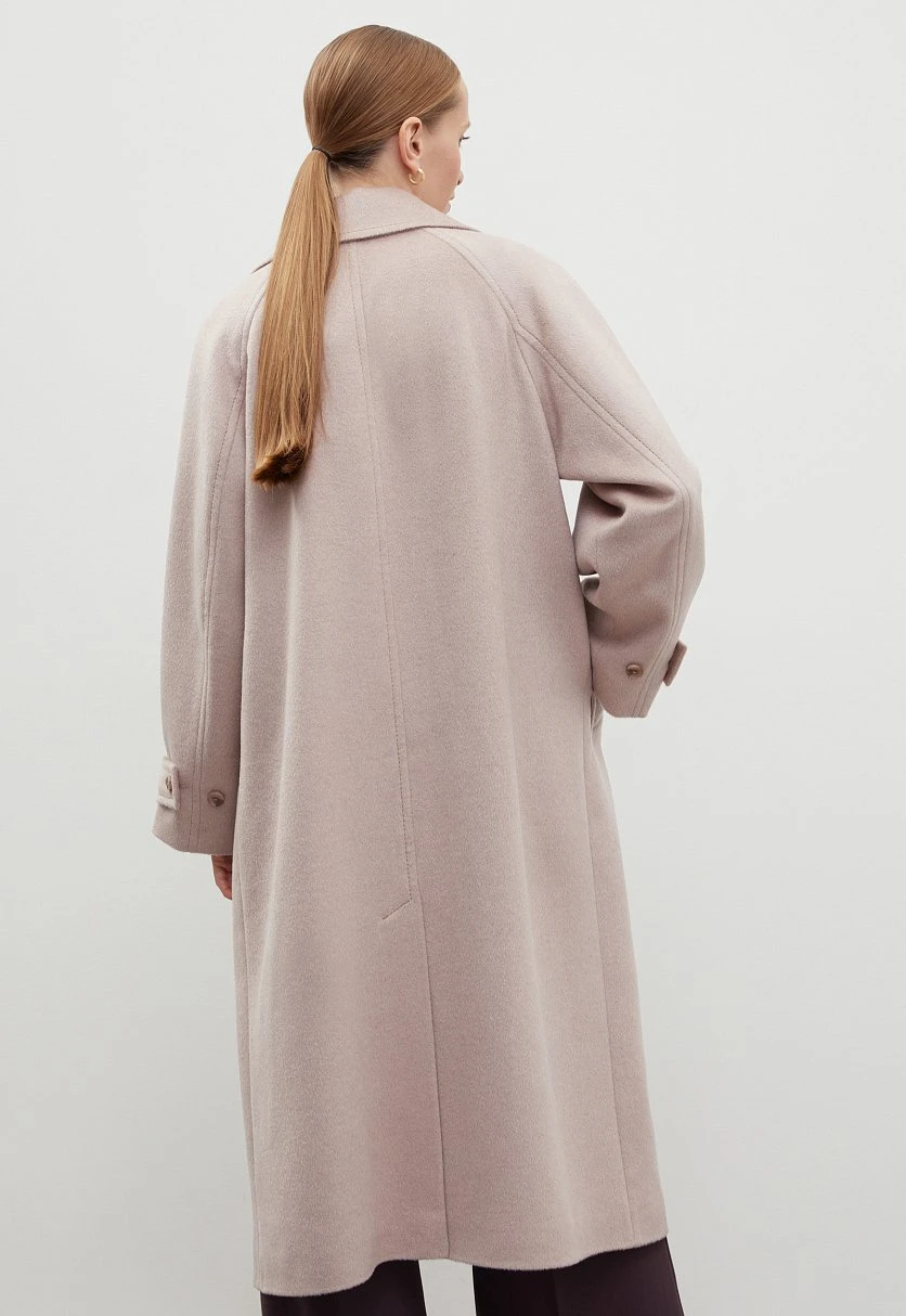Пальто oversize силуэта с шерстью, Модель FBD11001-2, Фото №5