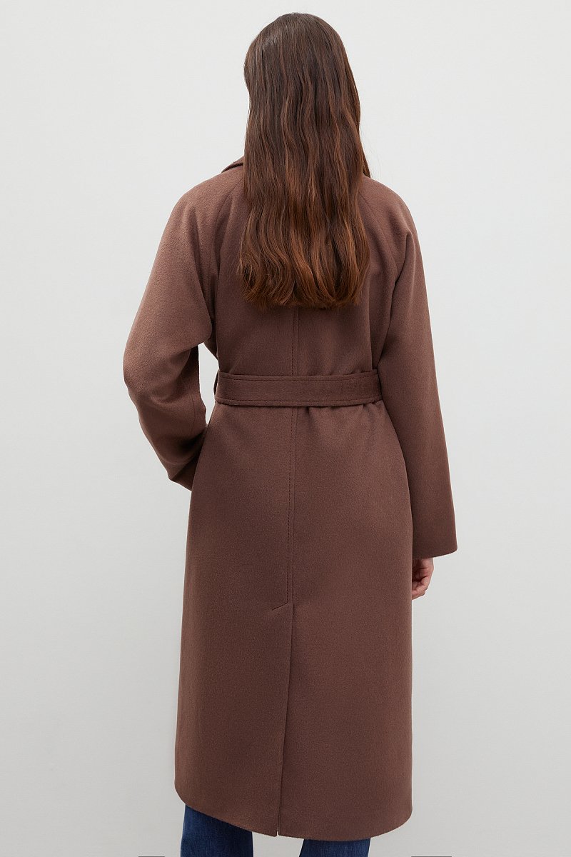 Пальто oversize силуэта с шерстью, Модель FBD11034, Фото №5