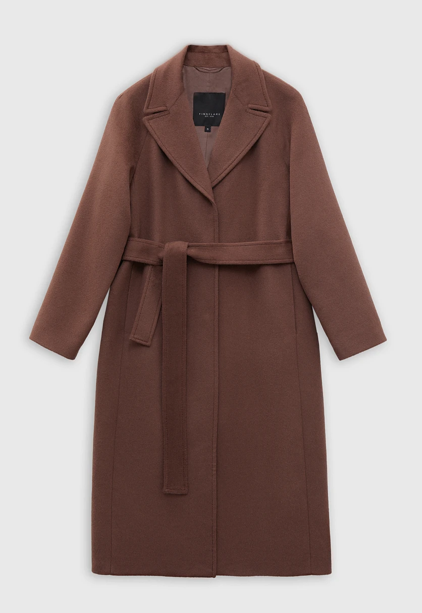 Пальто oversize силуэта с шерстью, Модель FBD11034, Фото №7