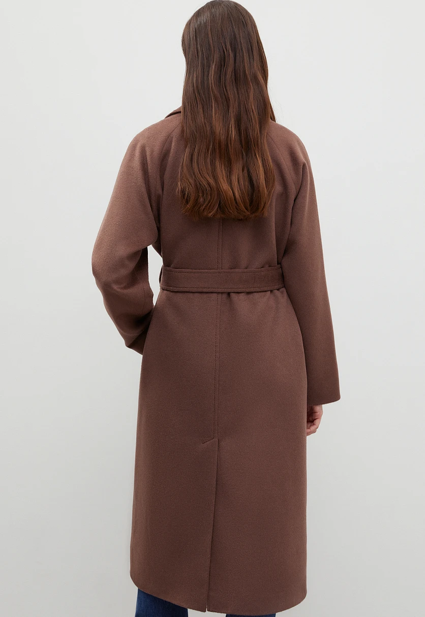 Пальто oversize силуэта с шерстью, Модель FBD11034, Фото №5
