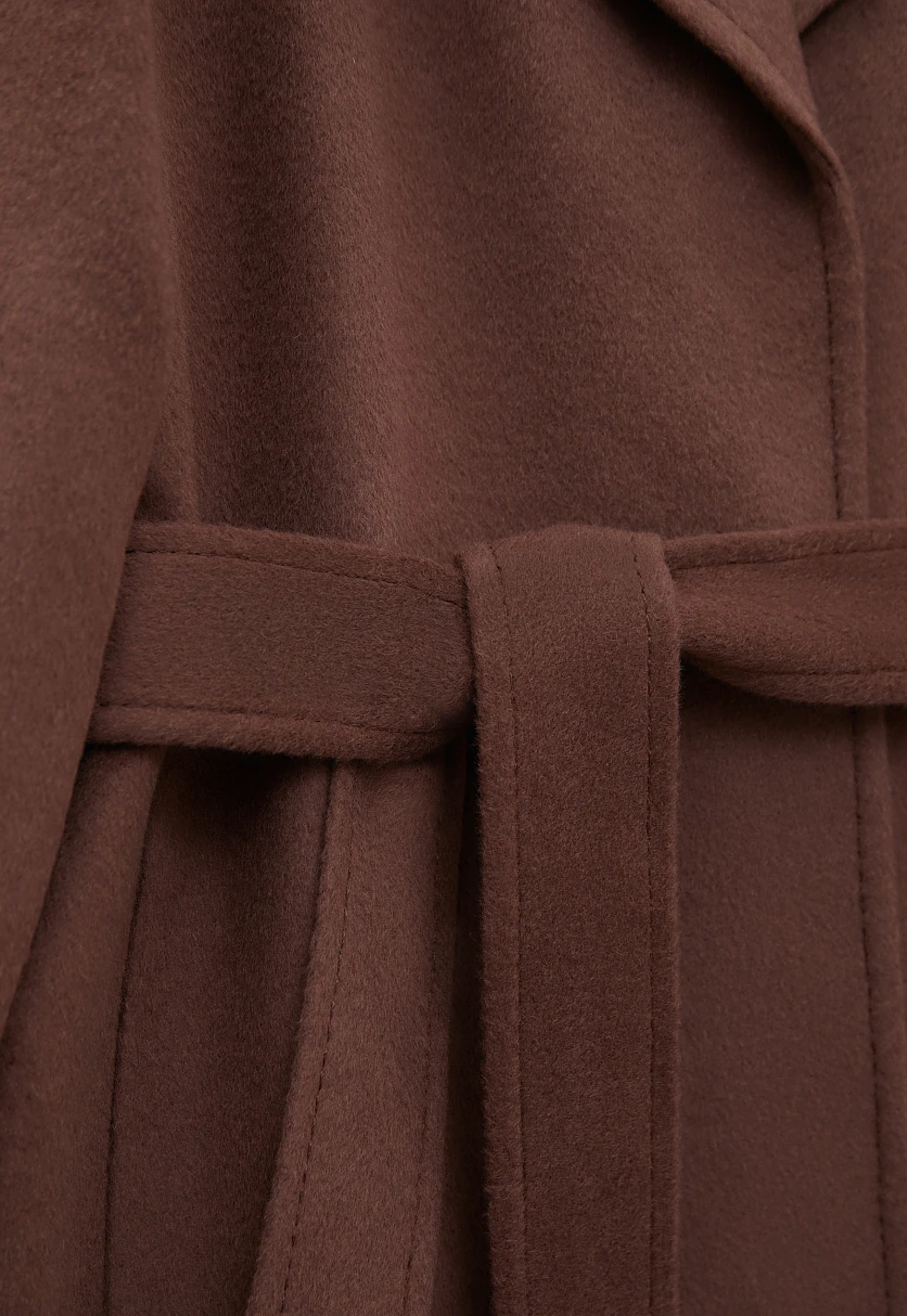 Пальто oversize силуэта с шерстью, Модель FBD11034, Фото №6