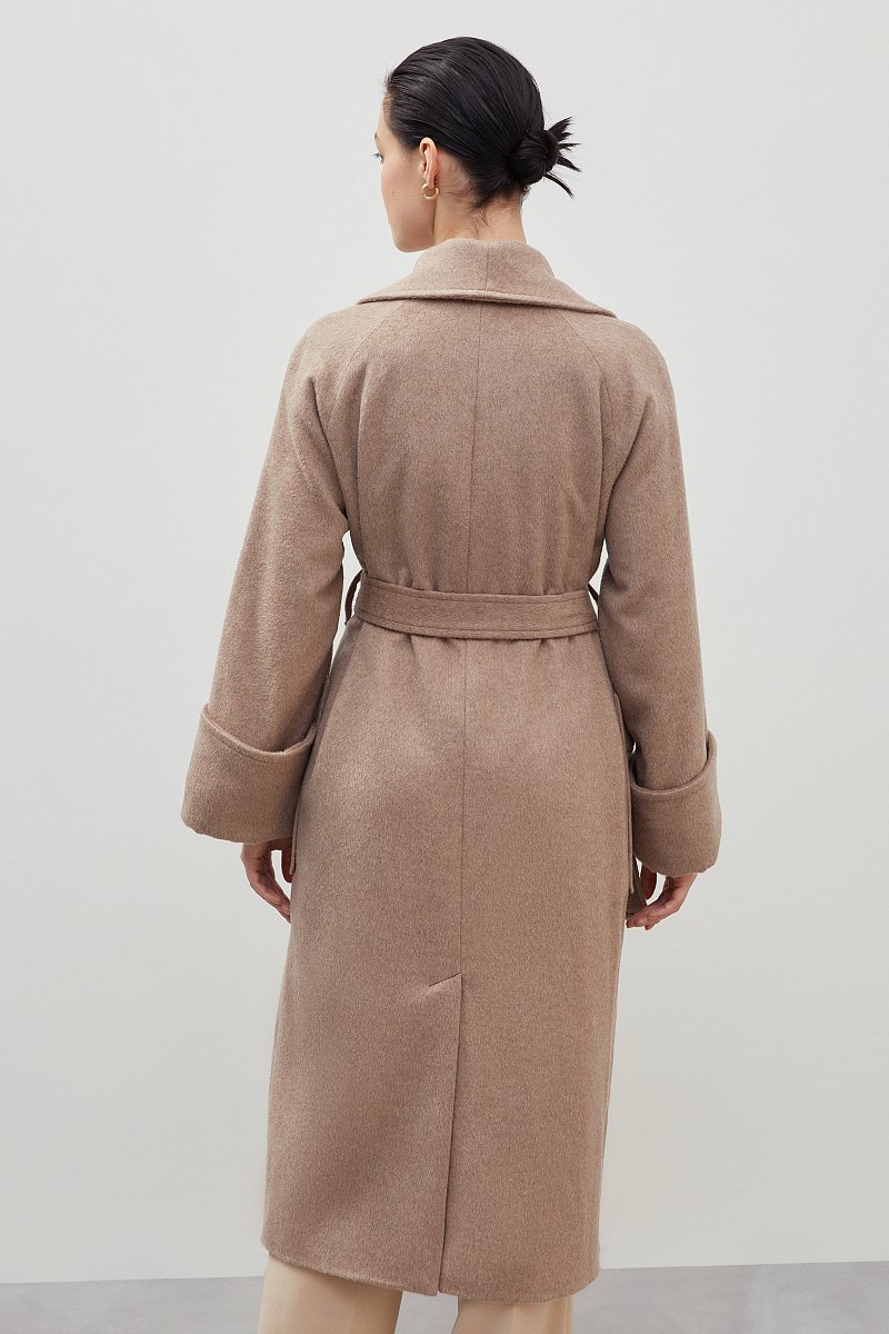 Пальто-халат с добавлением шерсти, Модель FBD11018, Фото №5