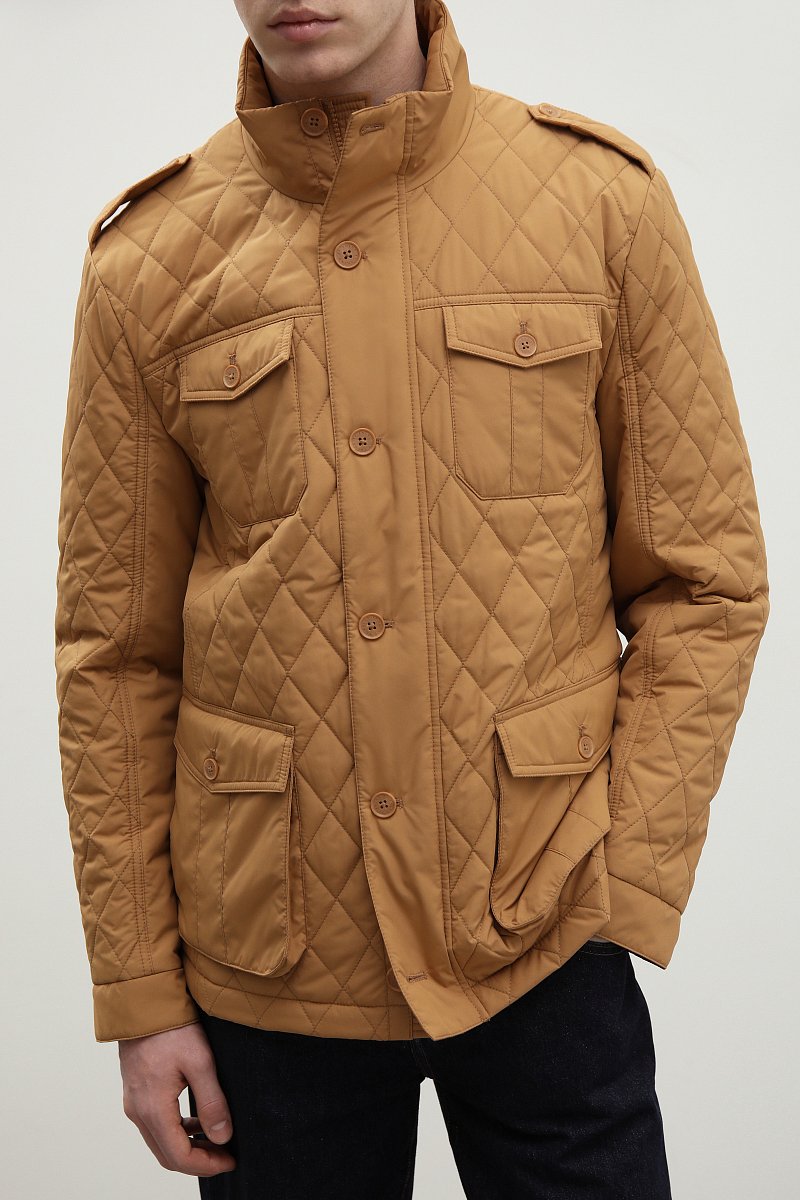 Стеганая куртка с карманами, Модель FBD210145, Фото №3