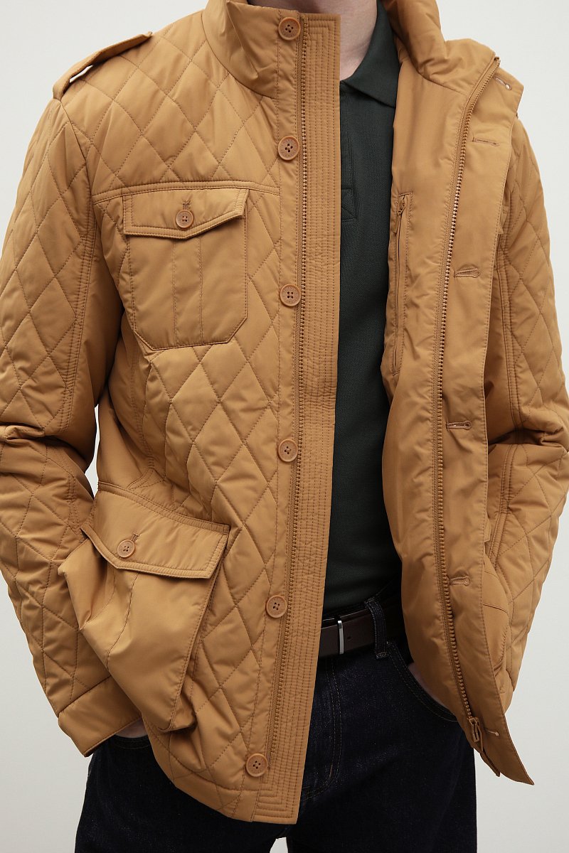 Стеганая куртка с карманами, Модель FBD210145, Фото №6