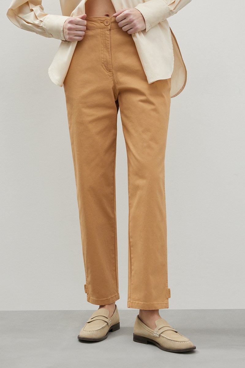 Прямые брюки с хлопком, Модель FBD110138, Фото №2