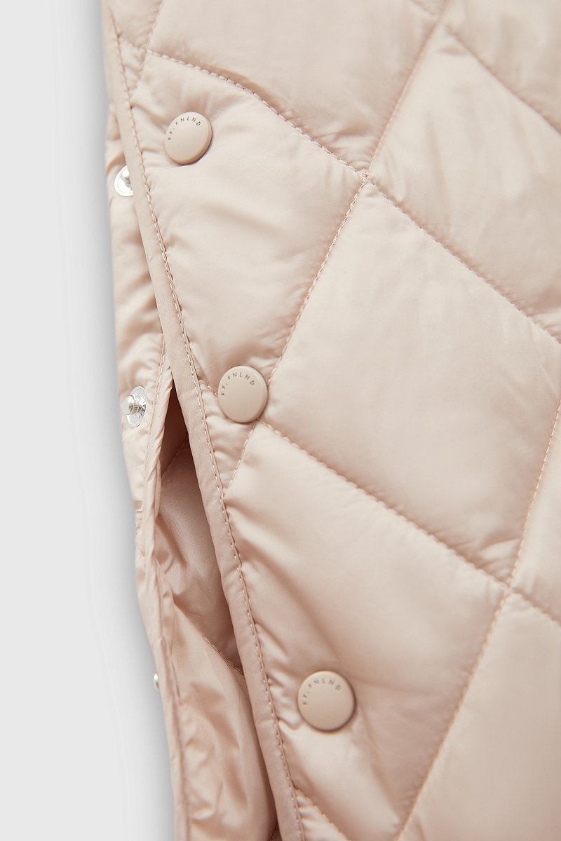 Стеганое утепленное пальто с капюшоном, Модель FBD11006, Фото №9