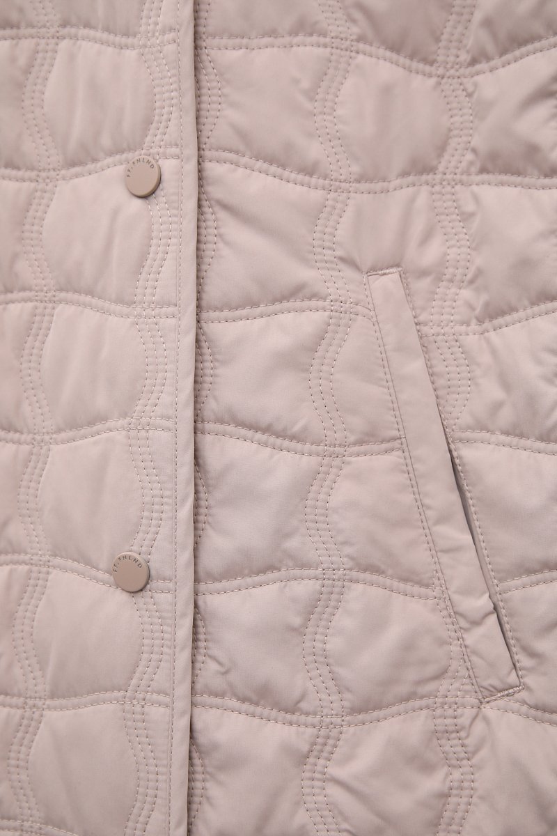 Стеганое утепленное пальто в длине миди, Модель FBD11033, Фото №6