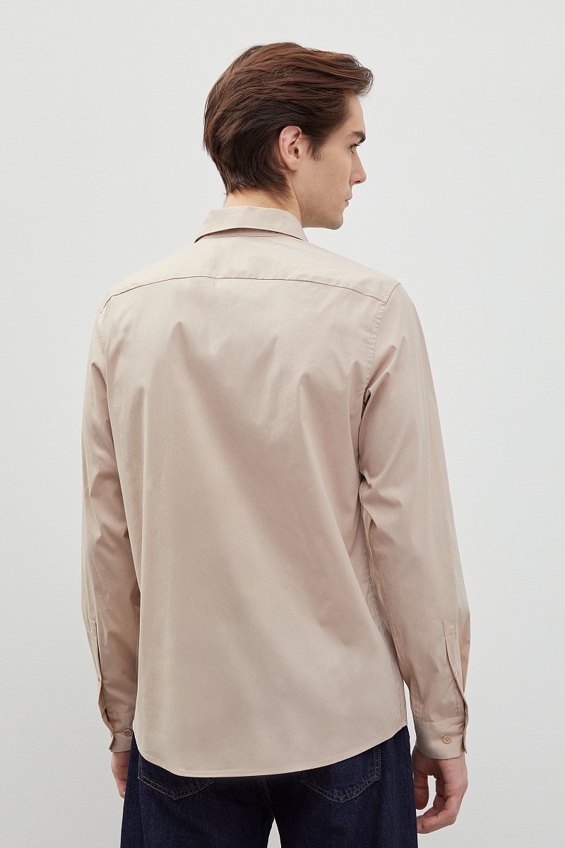 Базовая рубашка с добавлением хлопка, Модель FBD210150, Фото №5