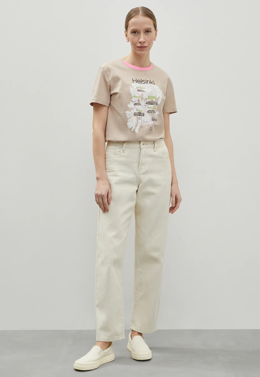 Футболка oversize силуэта с принтом, Модель FBD110220, Фото №2
