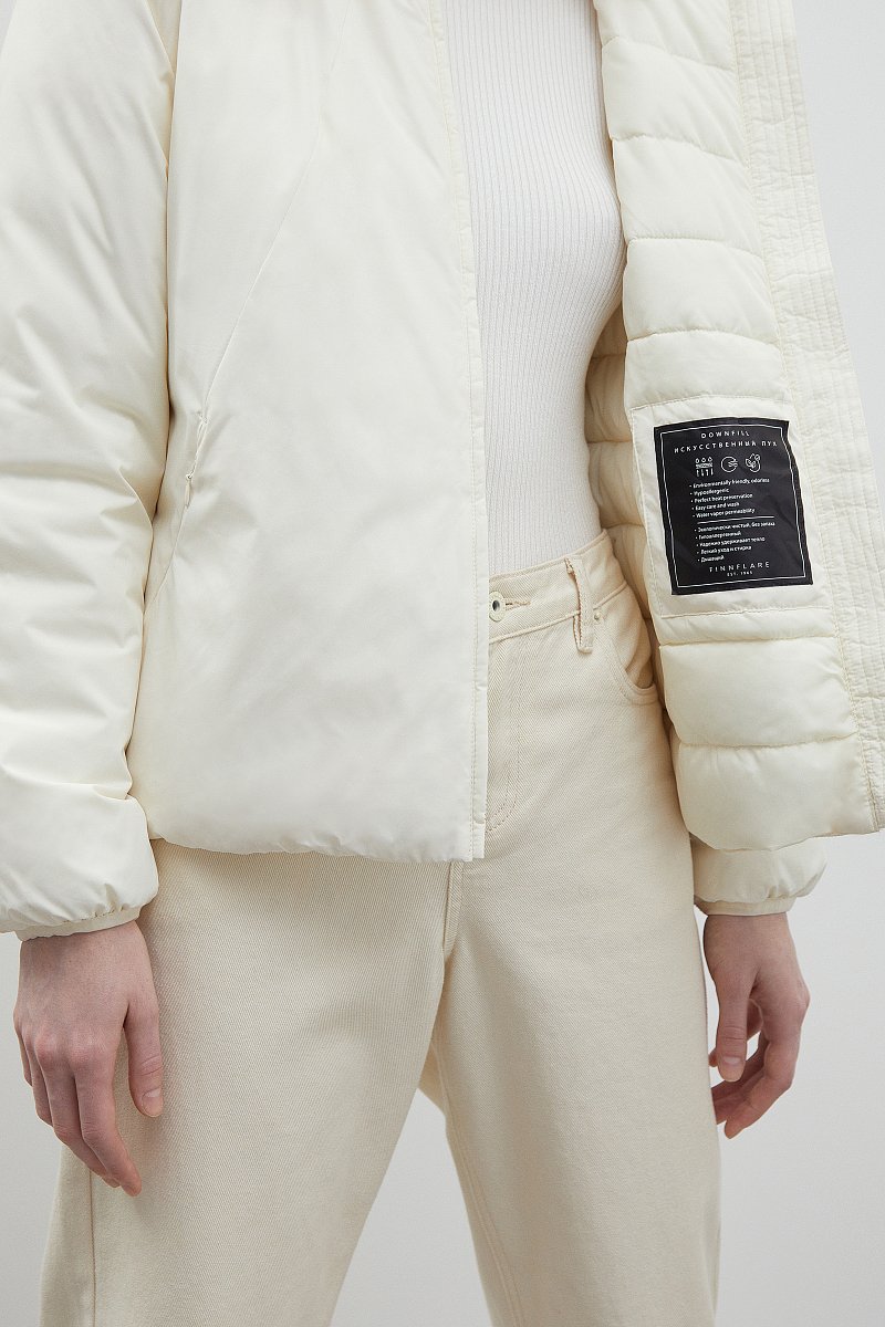 Стеганая куртка с карманами, Модель FBD11078, Фото №6