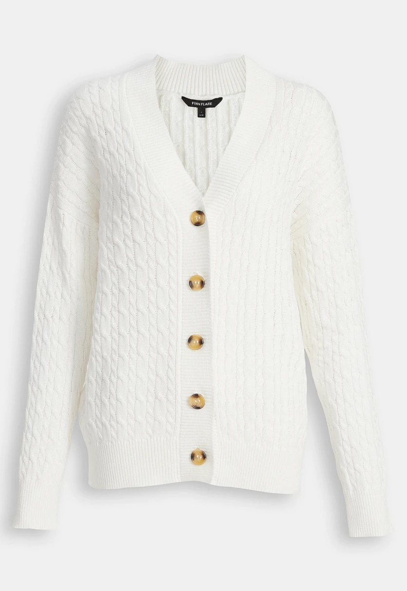 Кардиган с рельефным узором, Модель FBD11114, Фото №9