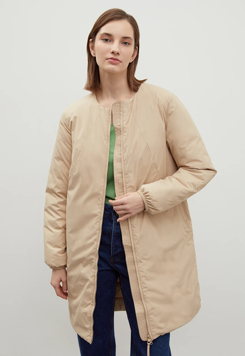 Утепленное пальто силуэта oversize, Модель FBD11079, Фото №1