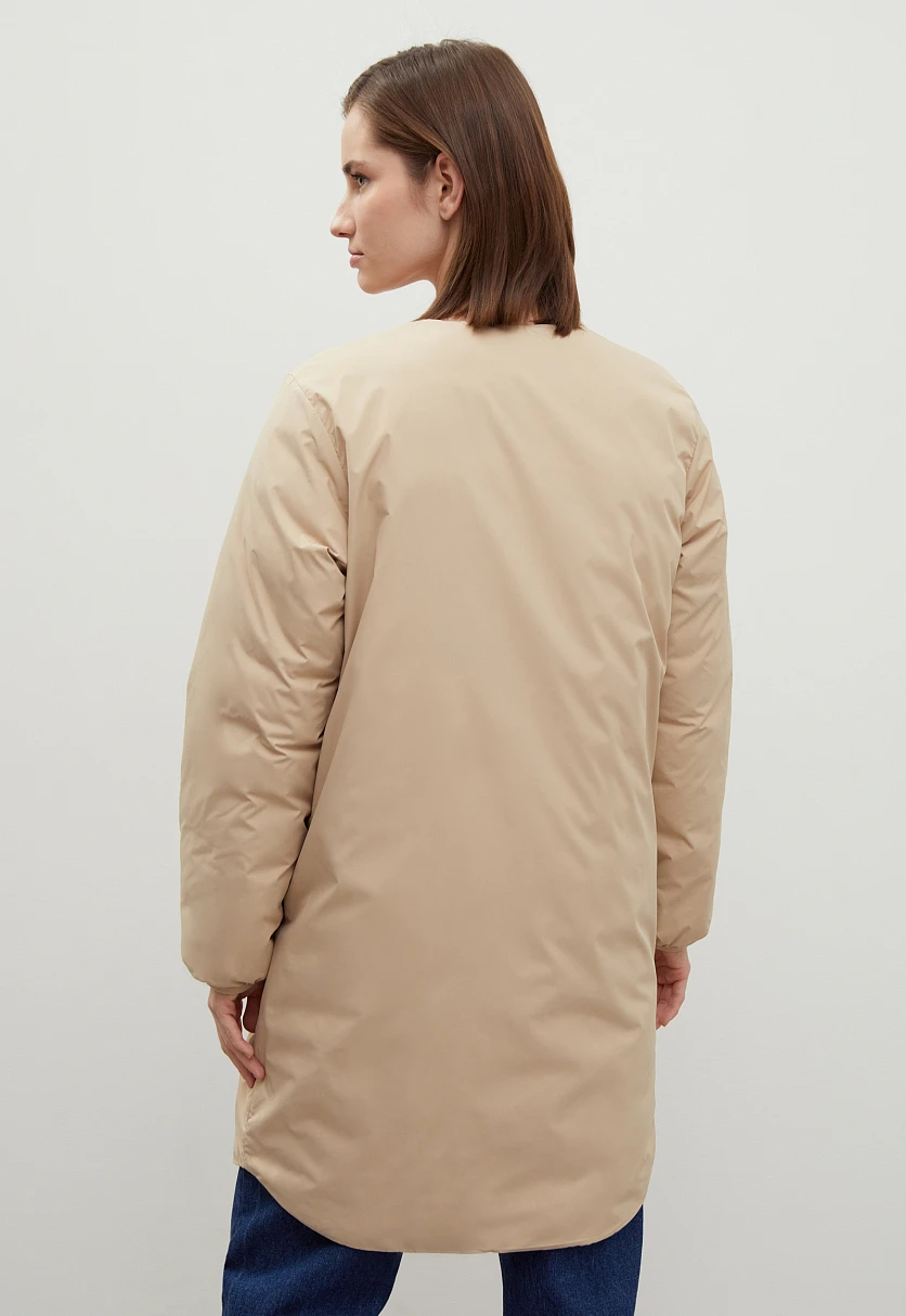 Утепленное пальто силуэта oversize, Модель FBD11079, Фото №5