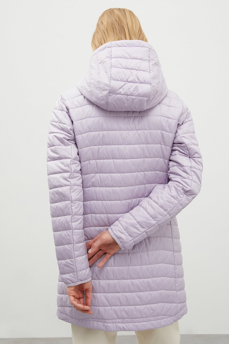 Стеганое утепленное пальто с капюшоном, Модель FBD11075, Фото №5