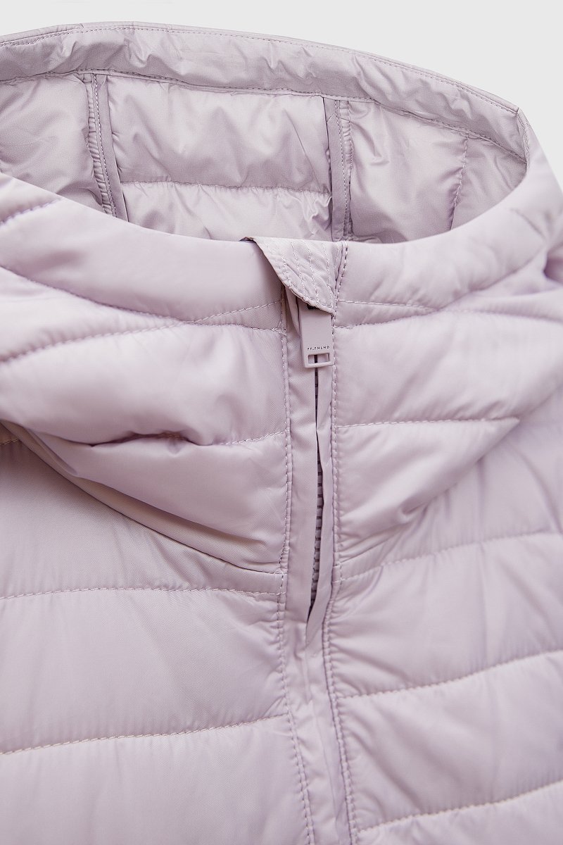 Стеганое утепленное пальто с капюшоном, Модель FBD11075, Фото №7