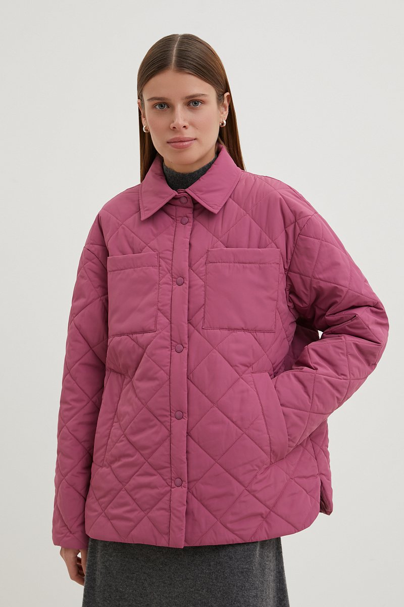 Стеганая куртка-рубашка, Модель FBD11026, Фото №1