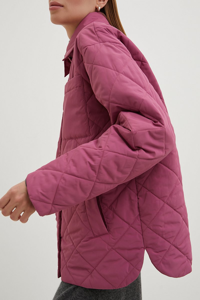 Стеганая куртка-рубашка, Модель FBD11026, Фото №3