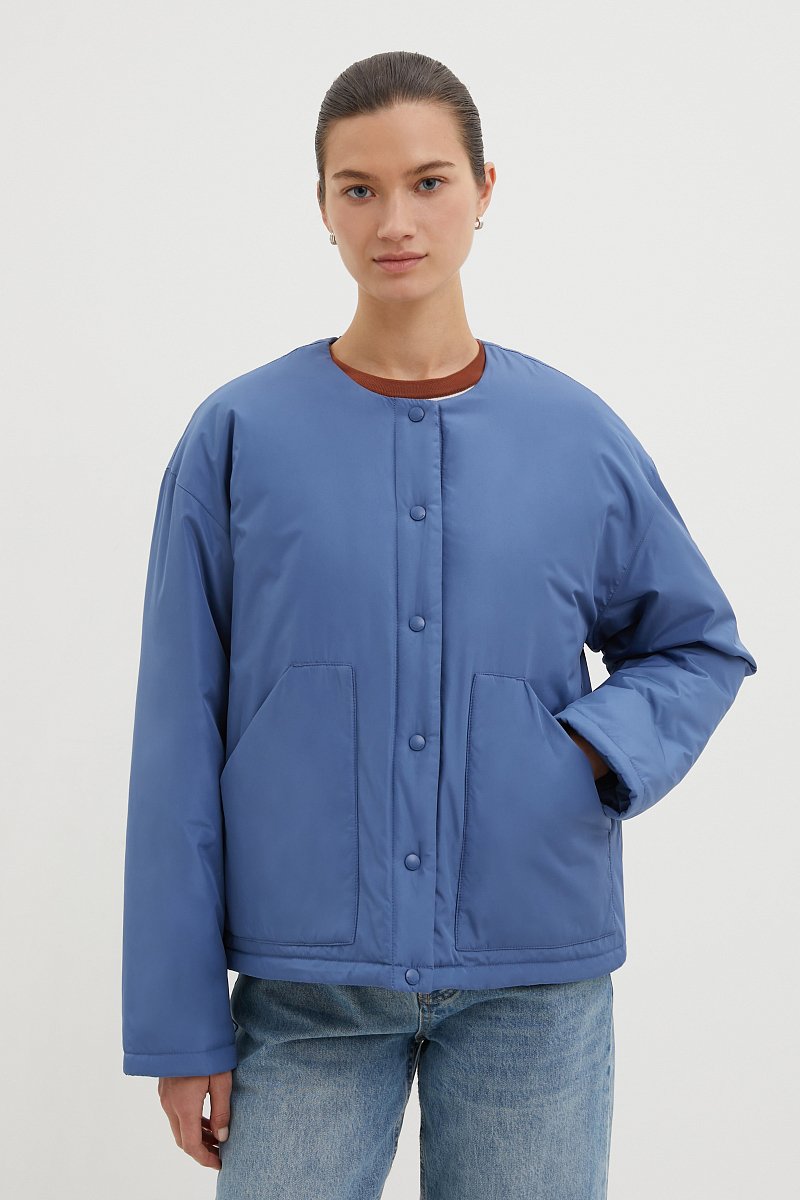 Утепленная куртка с карманами, Модель FBE11086, Фото №1