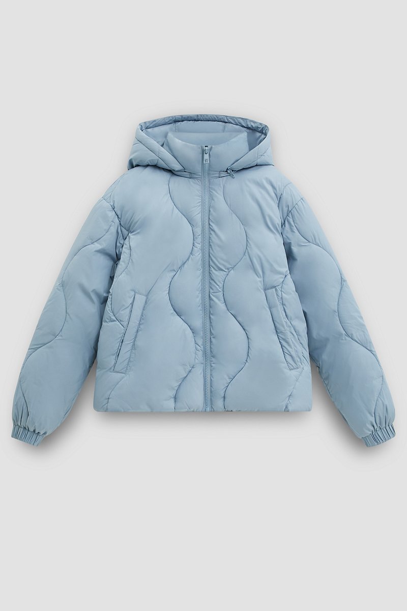 Утепленная куртка с воротником-стойкой, Модель FBE11001, Фото №10