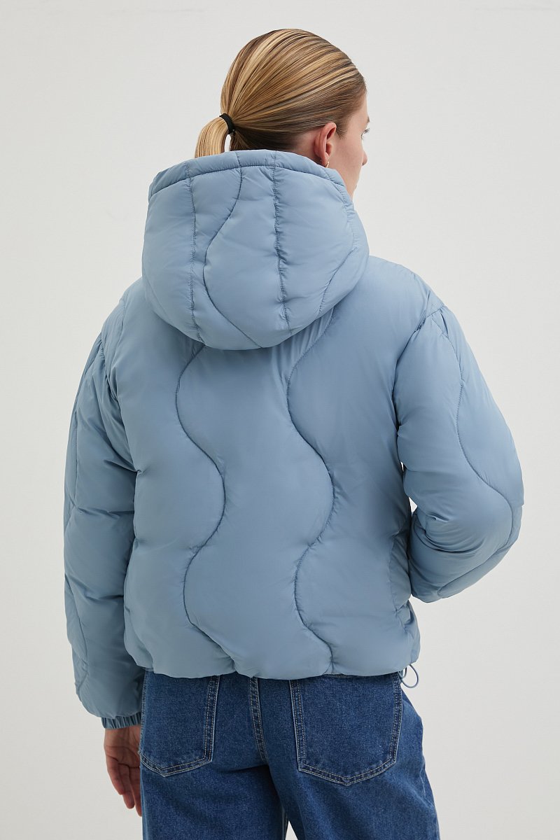 Утепленная куртка с воротником-стойкой, Модель FBE11001, Фото №5