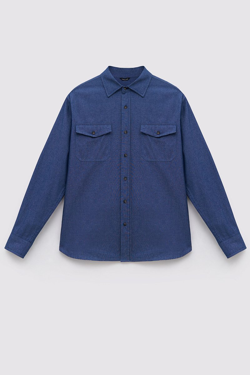 Джинсовая рубашка с карманами, Модель FBE25010, Фото №8