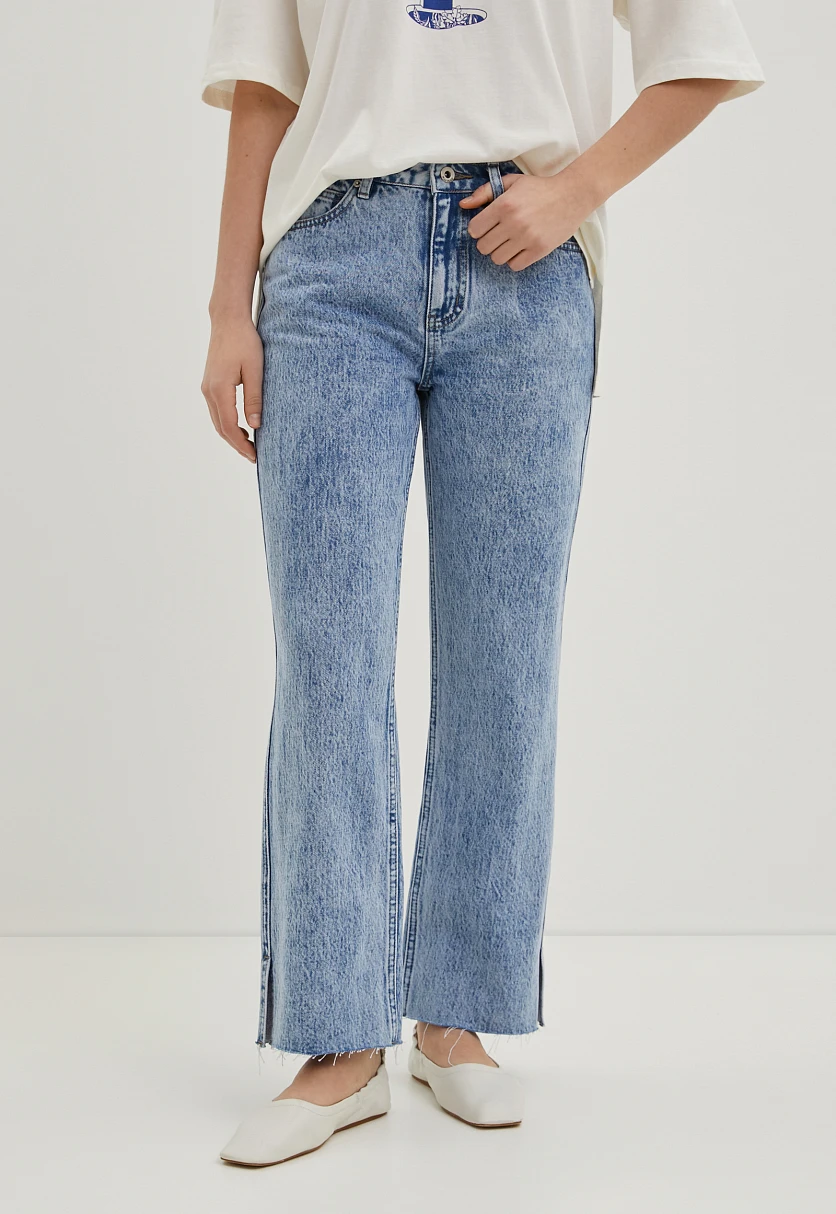Джинсы straight fit женские, Модель FBE15008, Фото №2