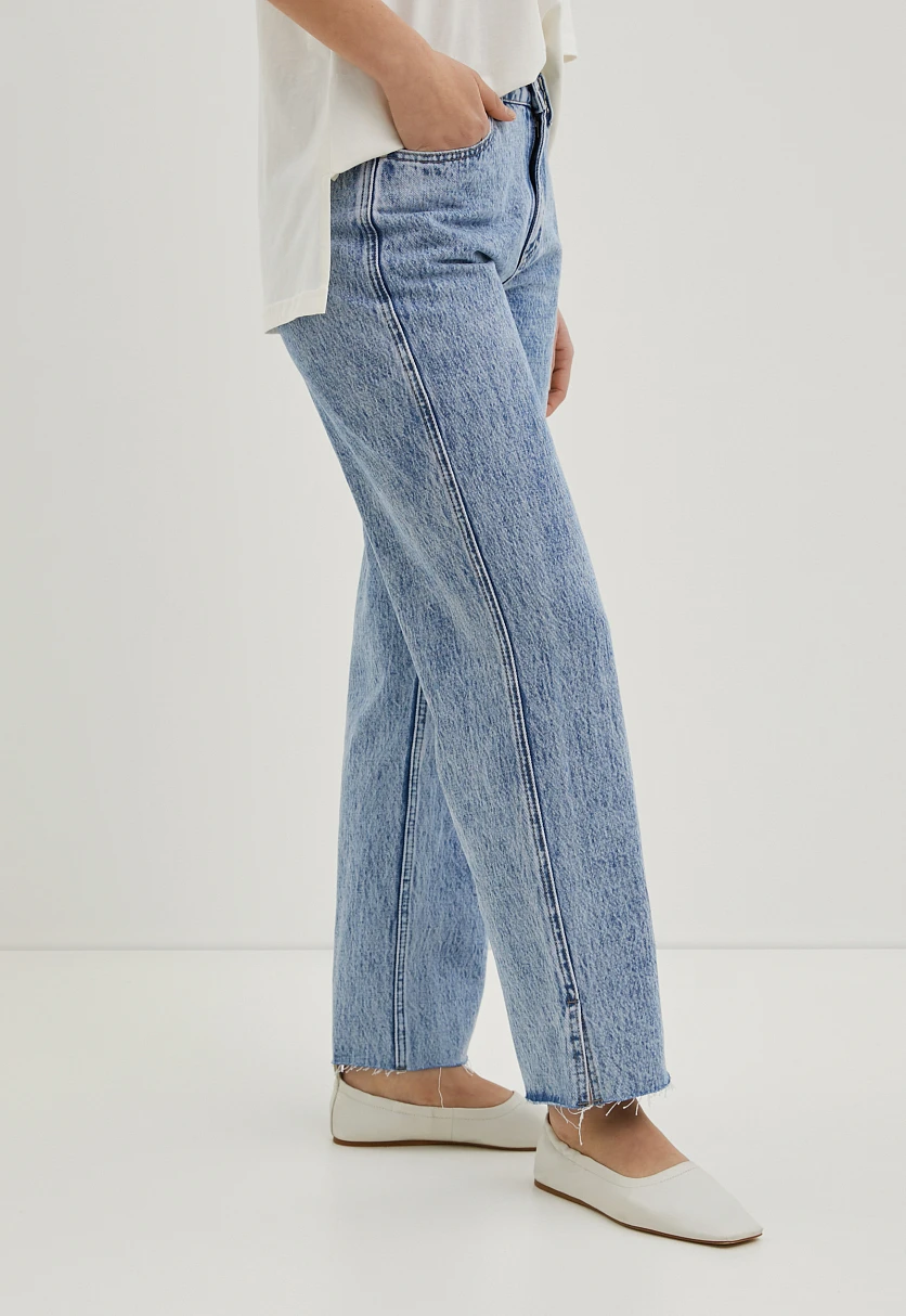 Джинсы straight fit женские, Модель FBE15008, Фото №3