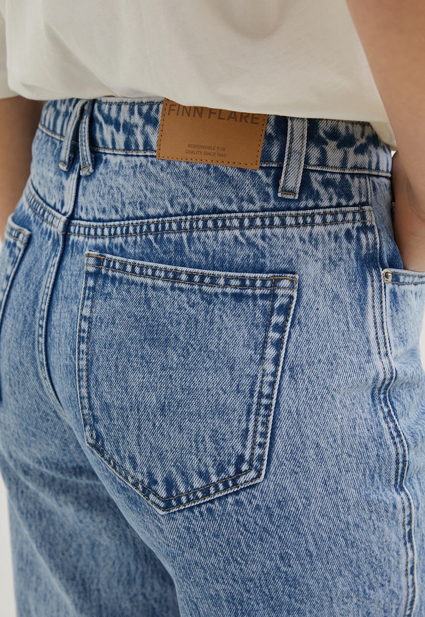 Джинсы straight fit женские, Модель FBE15008, Фото №5
